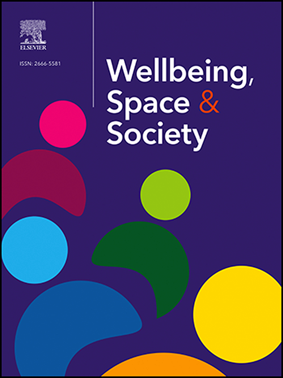 Go to journal home page - Wellbeing, Space and Society